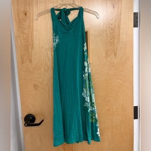 ☀️3/$15☀️ ROXY green floral halter dress XS